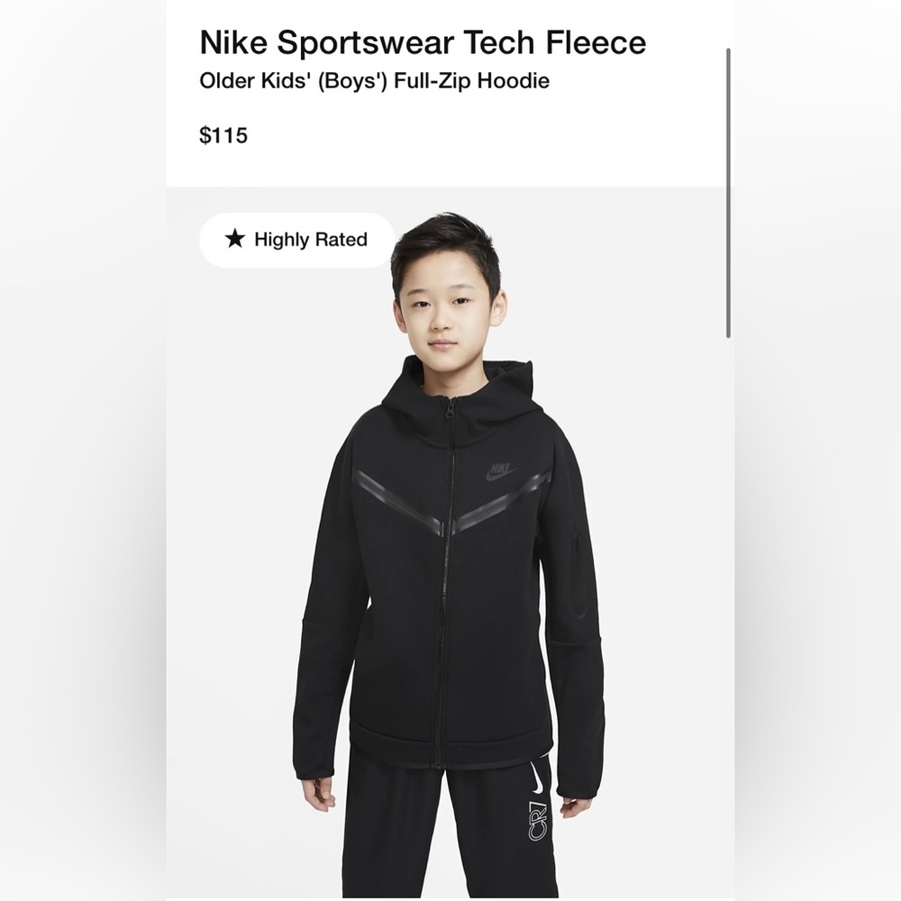 Nike Boys Tech Fleece 4 Pieces